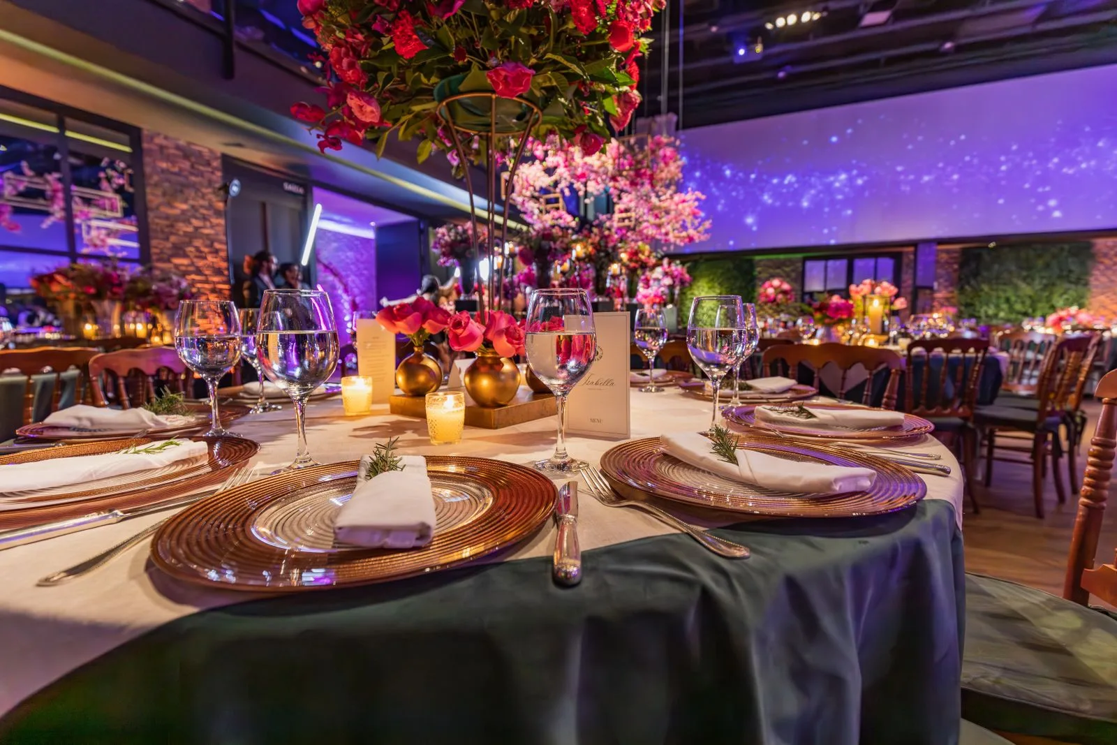 Événement sur-mesure - table dressée